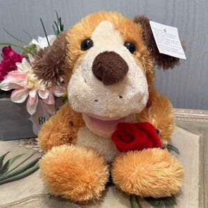 Vintage Singing Valentines Day Dog Hand Puppet Love Will Keep Us Together VIDEO
